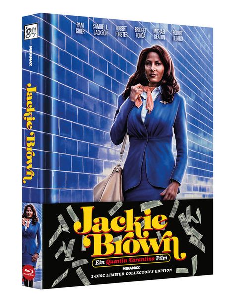 Jackie Brown (Blu-ray &amp; DVD im wattierten Mediabook), 1 Blu-ray Disc und 1 DVD