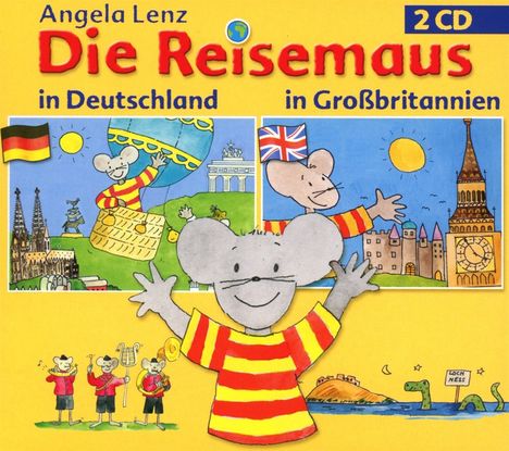 Die Reisemaus in Deutschland und Großbritanien, 2 CDs