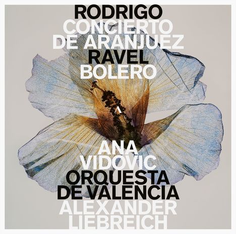 RODRIGO, CONCIERTO DE ARANJUEZ, RAVEL, BOLERO, ANA VIDOVIC, ORQUESTA DE VALENCIA, ALEXANDER LIEBREICH. Blume im Hintergrund.