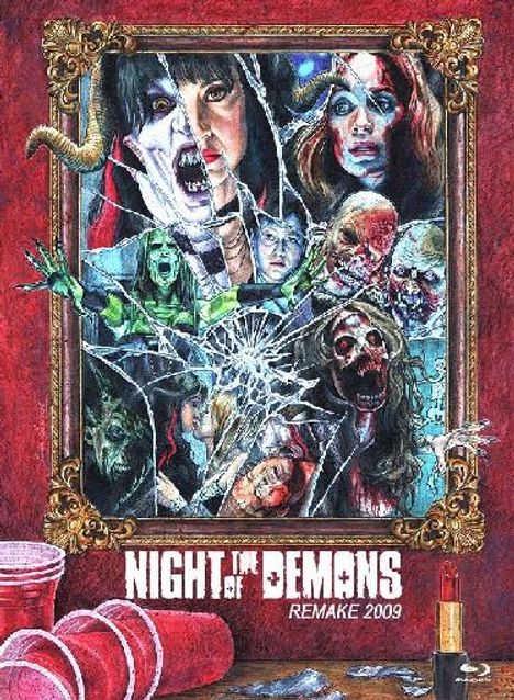 Night of the Demons (2009) (Blu-ray &amp; DVD im Mediabook), 1 Blu-ray Disc und 1 DVD