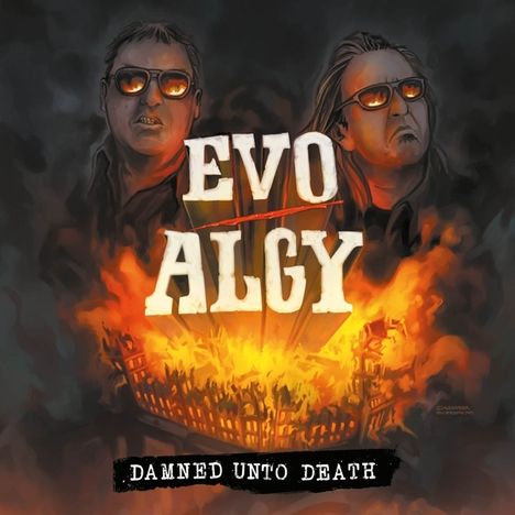 Evo/Algy: Damned Unto Death (White/Red Splatter Vinyl), LP