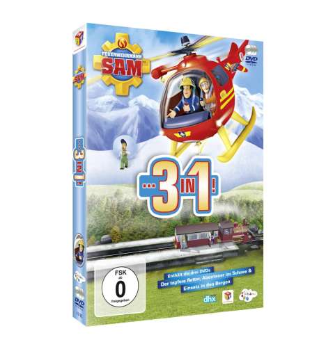 Feuerwehrmann Sam - 3 in 1 Edition, 3 DVDs