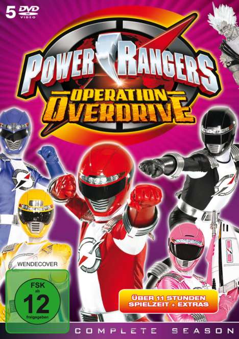 Power Rangers Operation Overdrive (Komplette Serie), 5 DVDs