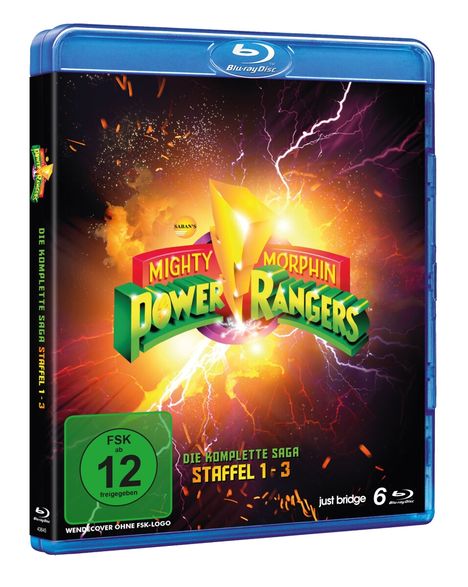 Power Rangers: Mighty Morphin (Komplette Serie) (SD on Blu-ray), 6 Blu-ray Discs