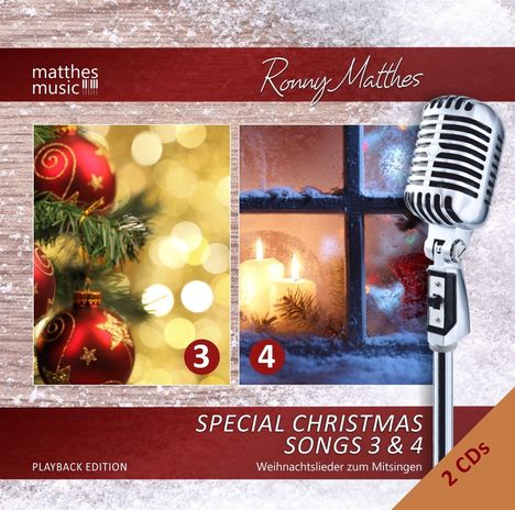 Ronny Matthes: Special Christmas Songs (3 &amp; 4)-Playback/Karaoke, 2 CDs