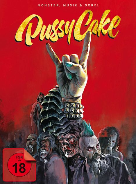 Pussycake - Monster, Musik und Gore! (Blu-ray &amp; DVD im Mediabook), 1 Blu-ray Disc und 1 DVD