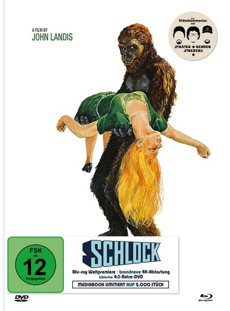 Schlock (Blu-ray &amp; DVD im Mediabook), 1 Blu-ray Disc und 1 DVD