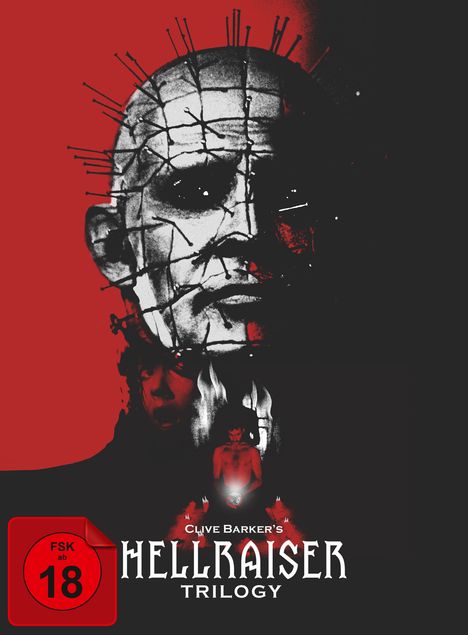 Hellraiser Trilogy (Collector's Edition) (Blu-ray &amp; DVD im Digipak), 4 Blu-ray Discs und 1 DVD