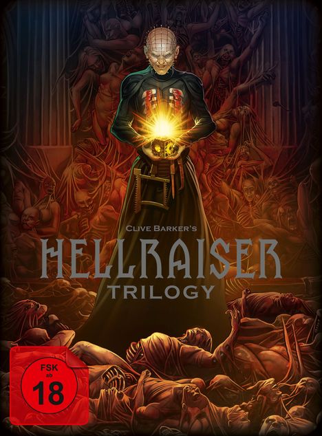 Hellraiser Trilogy (Limited Edition) (Blu-ray &amp; DVD im Digipak), 4 Blu-ray Discs und 1 DVD