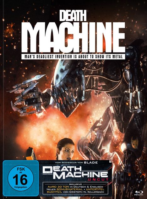 Death Machine (Blu-ray &amp; DVD im Mediabook), 1 Blu-ray Disc und 1 DVD