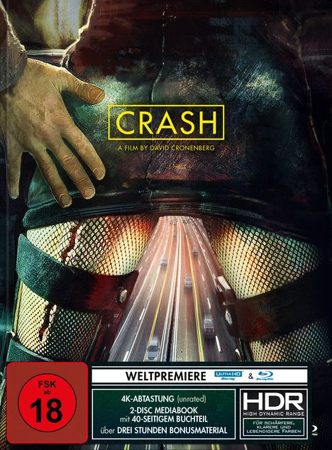 Crash (Ultra HD Blu-ray &amp; Blu-ray im Mediabook), 1 Ultra HD Blu-ray und 1 Blu-ray Disc