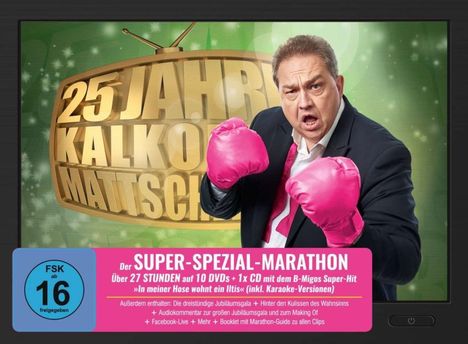 25 Jahre Kalkofes Mattscheibe - Der Super-Spezial-Marathon, 10 DVDs und 1 CD
