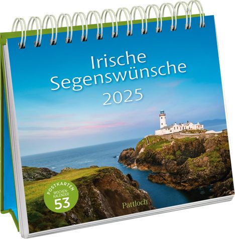Postkartenkalender 2025: Irische Segenswünsche, Kalender