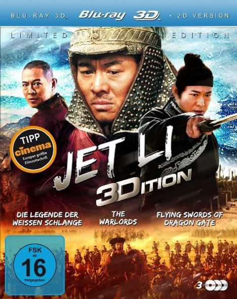 Jet Li Edition (3D Blu-ray), 3 Blu-ray Discs