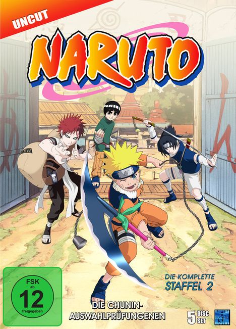 Naruto Staffel 2, 5 DVDs