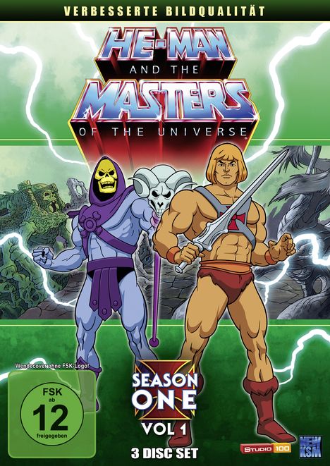 He-Man and the Masters of the Universe Season 1 Box 1, 3 DVDs