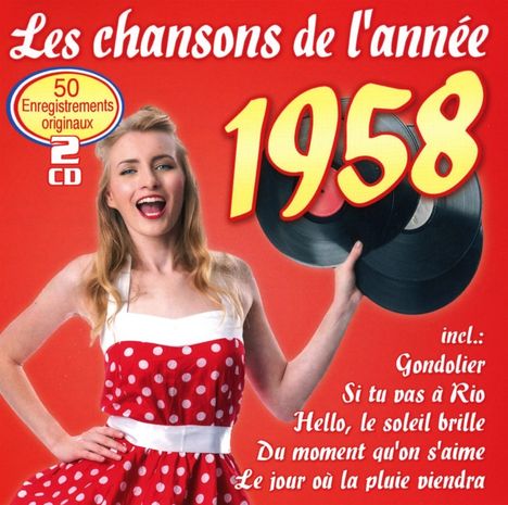 Les Chansons De L'Annee 1958, 2 CDs