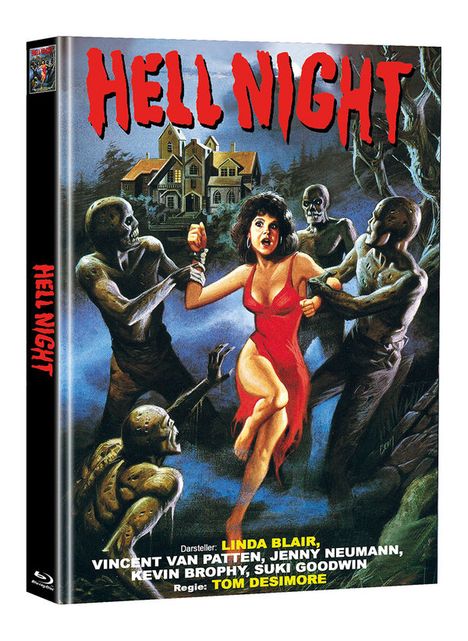 Hell Night (Blu-ray im Mediabook), 1 Blu-ray Disc und 1 DVD