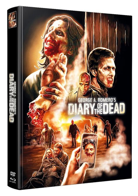 Diary of the Dead (Blu-ray &amp; DVD im wattierten Mediabook), 1 Blu-ray Disc und 1 DVD