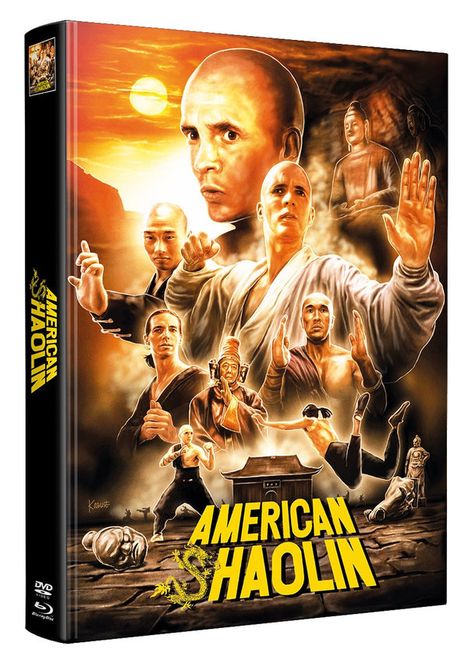 American Shaolin (Blu-ray &amp; DVD im wattierten Mediabook), 1 Blu-ray Disc und 1 DVD