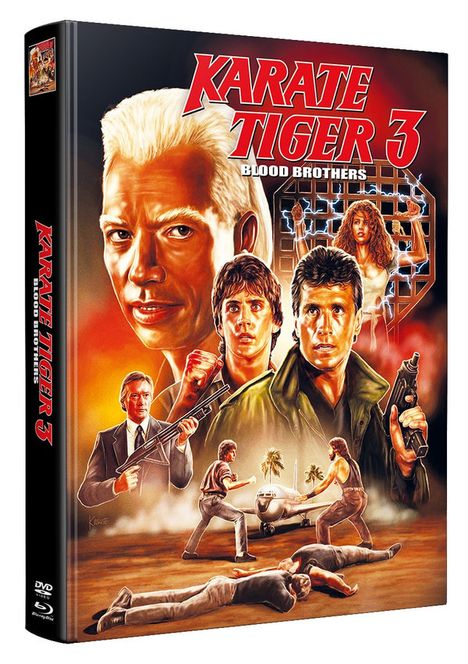 Karate Tiger 3 - Blood Brother (Blu-ray &amp; DVD im wattierten Mediabook), 1 Blu-ray Disc und 1 DVD