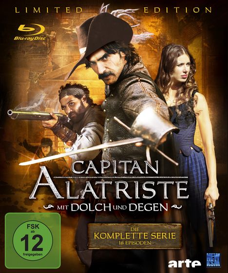 Capitan Alatriste - Mit Dolch und Degen (Komplette Serie) (Blu-ray), 6 Blu-ray Discs