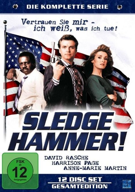 Sledge Hammer (Komplette Serie), 12 DVDs