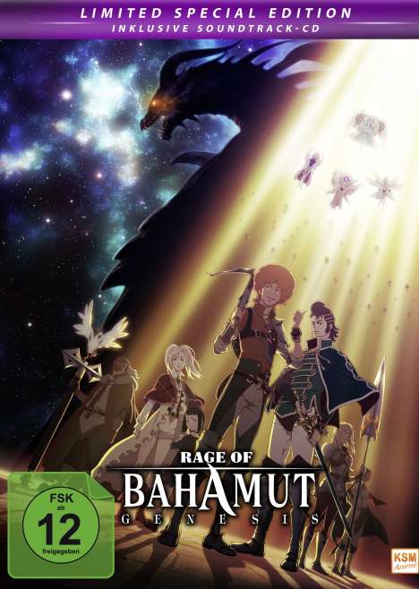 Rage of Bahamut: Genesis (Limited Special Edition im Mediabook), 3 DVDs und 1 CD