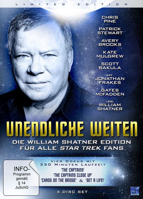 Unendliche Weiten - Die William Shatner Edition für alle Star Trek Fans, 4 DVDs
