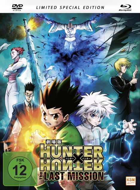 Hunter x Hunter - The Last Mission (Blu-ray &amp; DVD im Mediabook), 1 Blu-ray Disc und 1 DVD