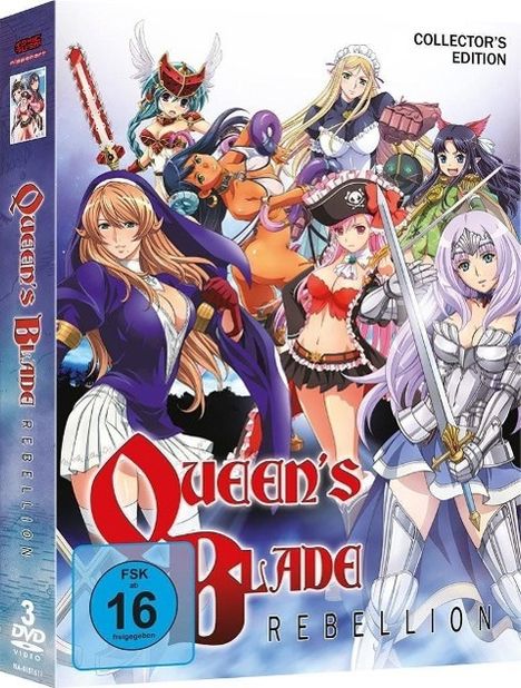 Queen's Blade - Rebellion (OmU), 3 DVDs