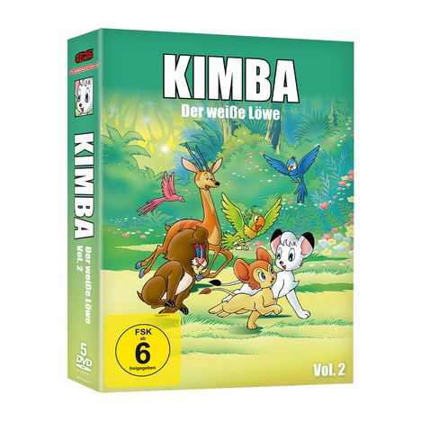 Kimba - Der weiße Löwe Vol. 2, 5 DVDs