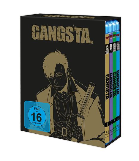 Gangsta (Gesamtausgabe) (Blu-ray), 4 Blu-ray Discs