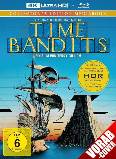 Time Bandits (Ultra HD Blu-ray &amp; Blu-ray im Mediabook), 1 Ultra HD Blu-ray und 1 Blu-ray Disc