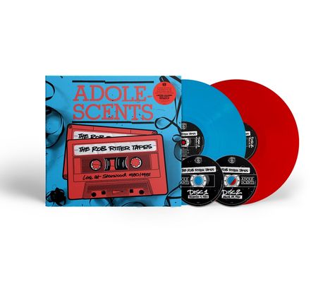 Adolescents: The Rob Ritter Tapes: Live At Starwood 1980/1981 (Limited Edition) (Red/Blue Vinyl), 2 LPs und 2 CDs