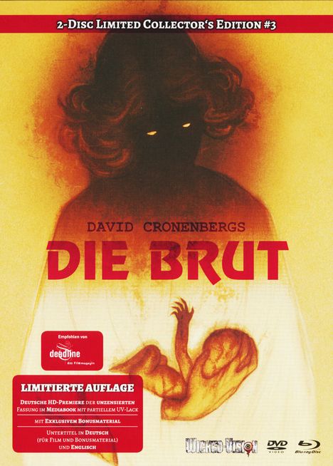 Die Brut (Blu-ray &amp; DVD im Mediabook), 1 Blu-ray Disc und 1 DVD