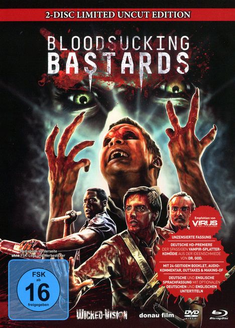 Bloodsucking Bastards (Blu-ray &amp; DVD im Mediabook), 1 Blu-ray Disc und 1 DVD