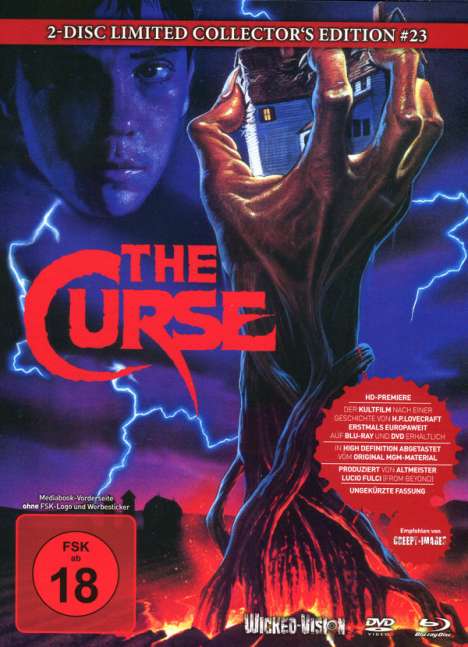 The Curse (Blu-ray &amp; DVD im Mediabook), 1 Blu-ray Disc und 1 DVD
