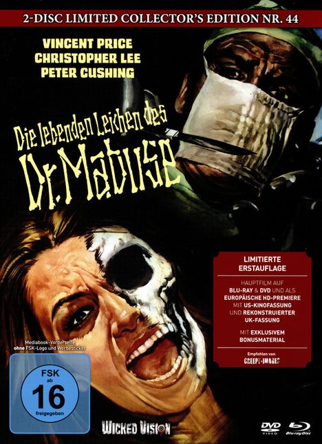 Scream and Scream Again - Die lebenden Leichen des Dr. Mabuse (Blu-ray &amp; DVD im Mediabook), 1 Blu-ray Disc und 1 DVD