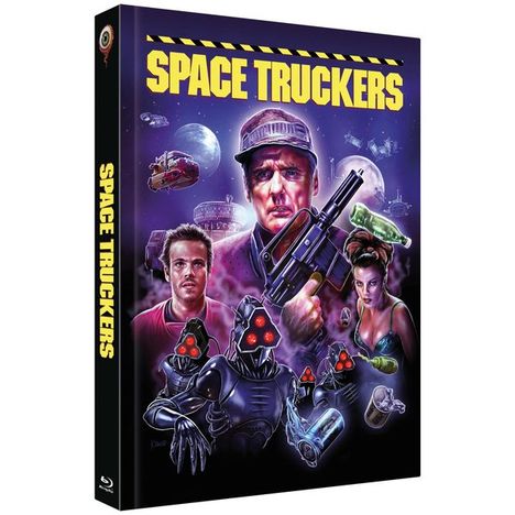Space Truckers (25th Anniversary Edition) (Blu-ray &amp; DVD im Mediabook), 1 Blu-ray Disc und 1 DVD