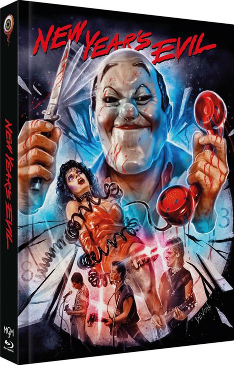 New Year‘s Evil (Blu-ray &amp; DVD im Mediabook), 1 Blu-ray Disc und 1 DVD