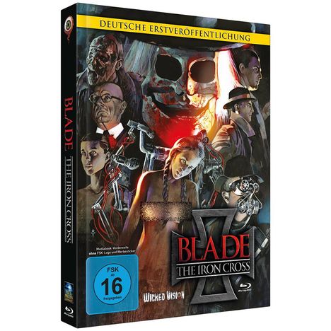 Blade - The Iron Cross (Blu-ray im Mediabook), 1 Blu-ray Disc und 1 DVD