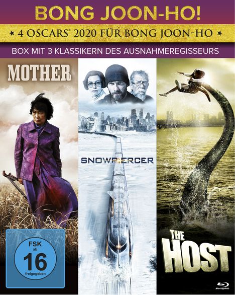 Bong Joon-ho! 3-Filme Box (Blu-ray), 3 Blu-ray Discs