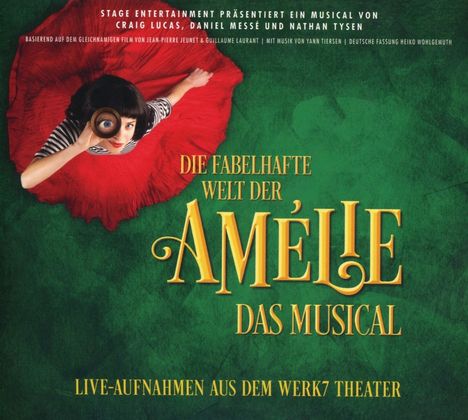 Musical: Die fabelhafte Welt der Amélie: Das Musical (Live-Aufnahmen aus dem Werk7 Theater), CD