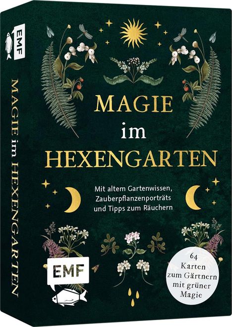 Minerva Winter: Kartenset: Magie im Hexengarten - 64 Karten zum Gärtnern mit grüner Magie, Diverse