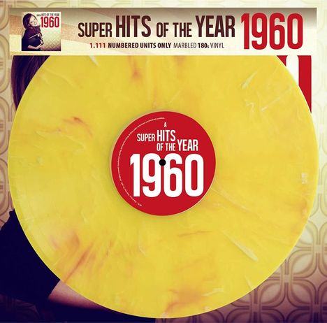 Super Hits Of The Year 1960 (180g) (Limited Edition) (Yellow Marbled Vinyl), LP