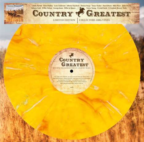 Country &amp; Western: Country Greatest - Big Hits and Superstars of Country Music (180g) (Limited Numbered Edition) (Marbled Vinyl), LP