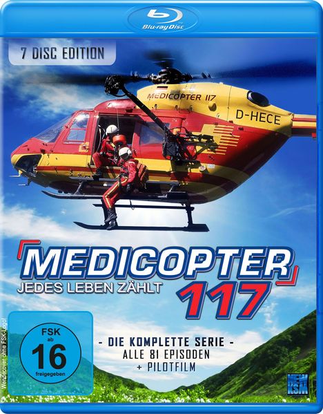 Medicopter 117 (Komplette Serie) (Blu-ray), 7 Blu-ray Discs