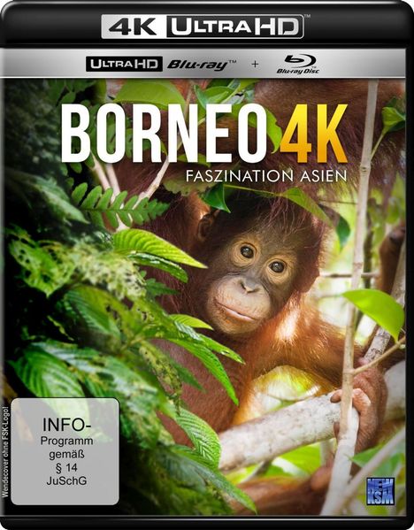 Borneo - Faszination Asien (Ultra HD Blu-ray &amp; Blu-ray), 1 Ultra HD Blu-ray und 1 Blu-ray Disc