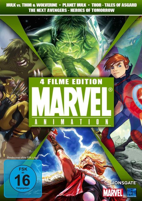 Marvel Animation, 4 DVDs